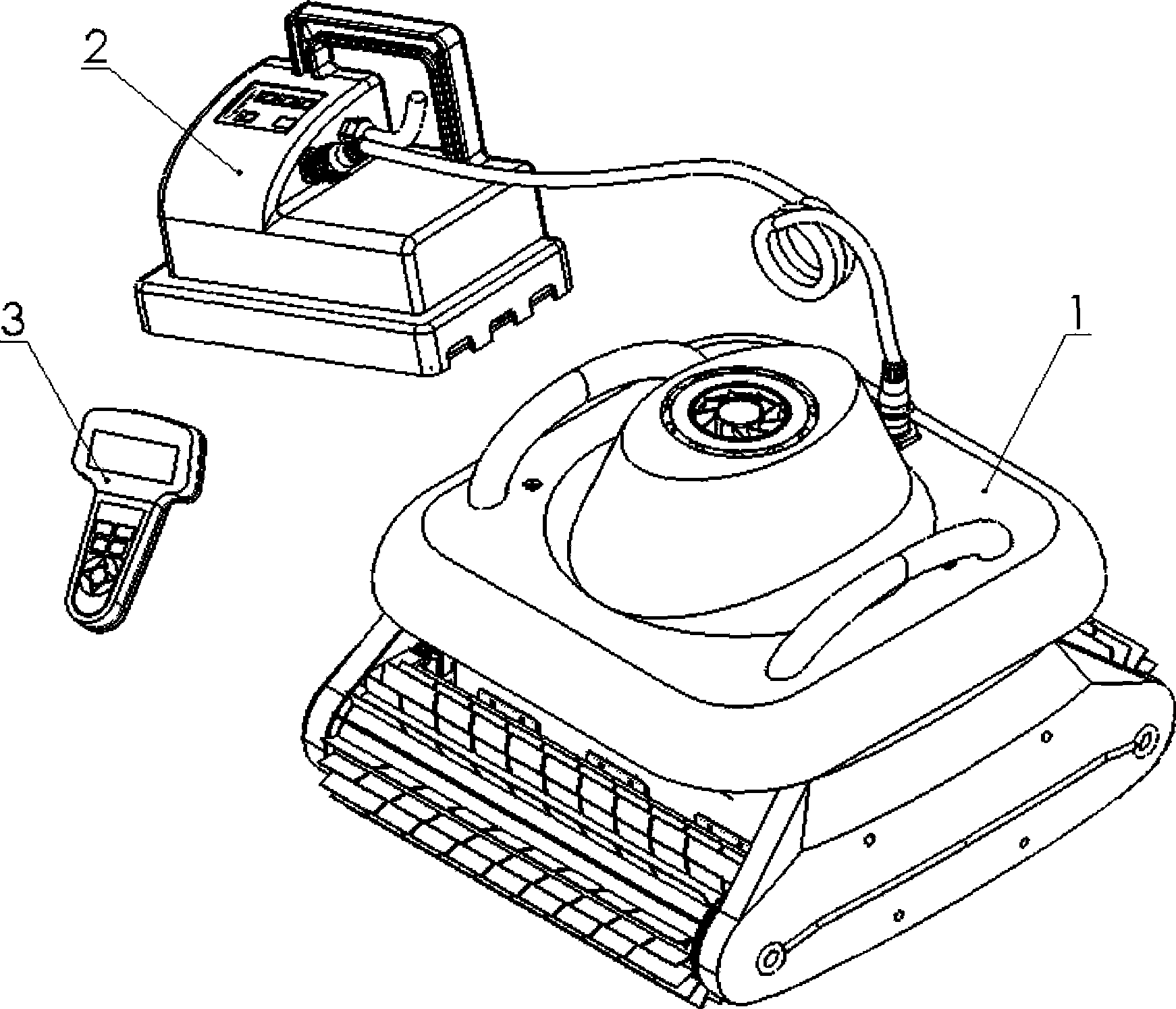 Remote control ordered swimming pool cleaning robot and ordered cleaning method thereof