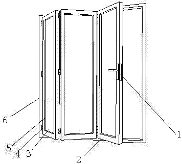 Multiple sealing type sliding door-window