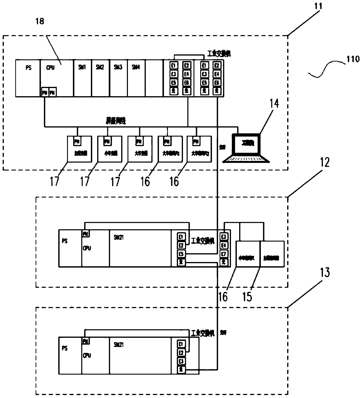 Crane cluster intelligent warehouse communication system