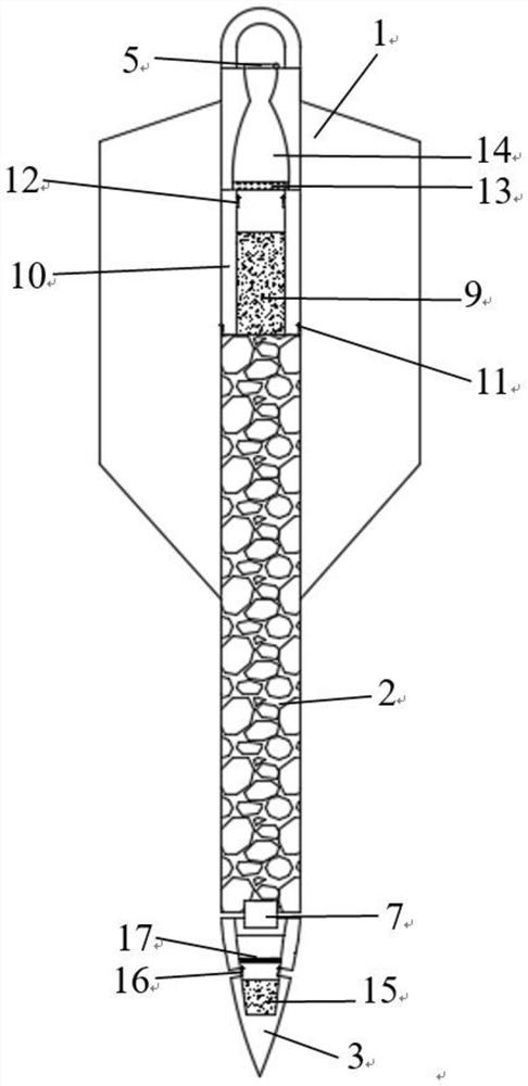 Novel dynamic torpedo anchor based on bionics and installation method thereof