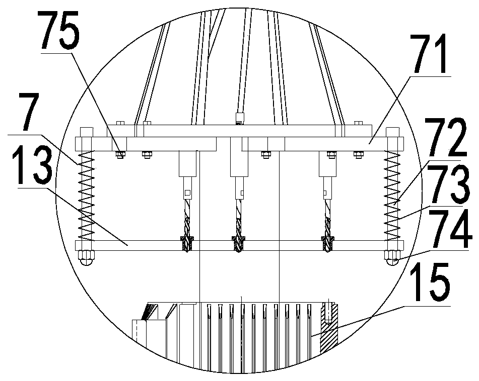 Intelligent type motor machine seat hole machining special machine and use method thereof