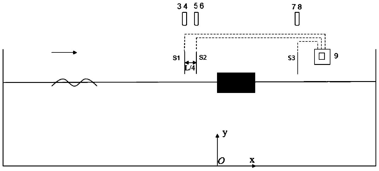 Wave height measurement device and method used for ice-water mixing environment