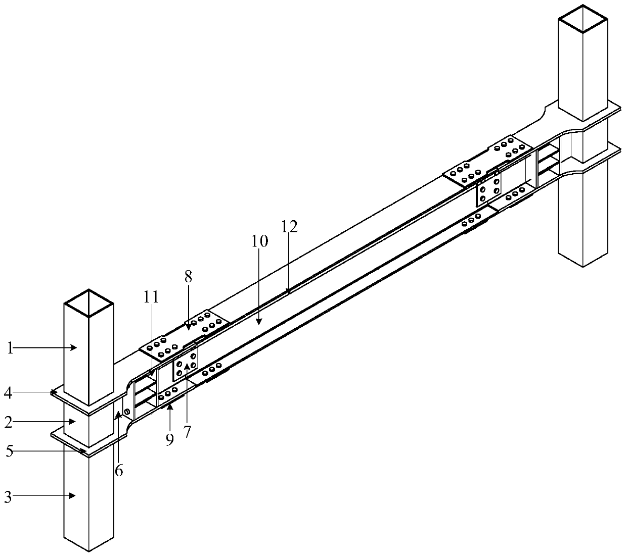 Fabricated type self-resetting frame system capable of recovering functions