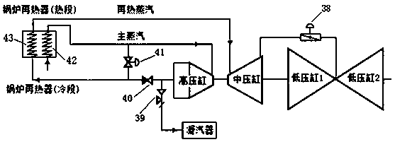 Heating system of large-scale pure condensing-type steam turbine generator set and heating method