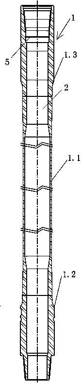 Oil pipe built-in oil drill pipe