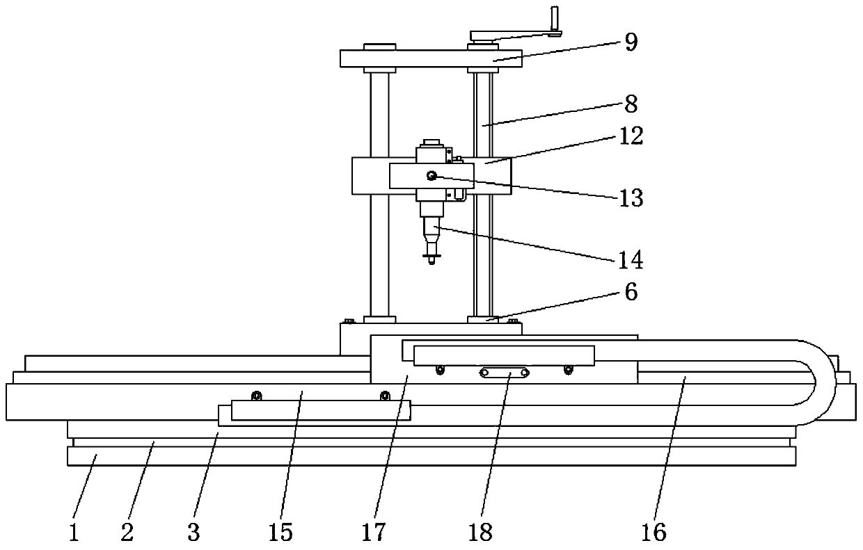 Laser cutting machine based on linear motor