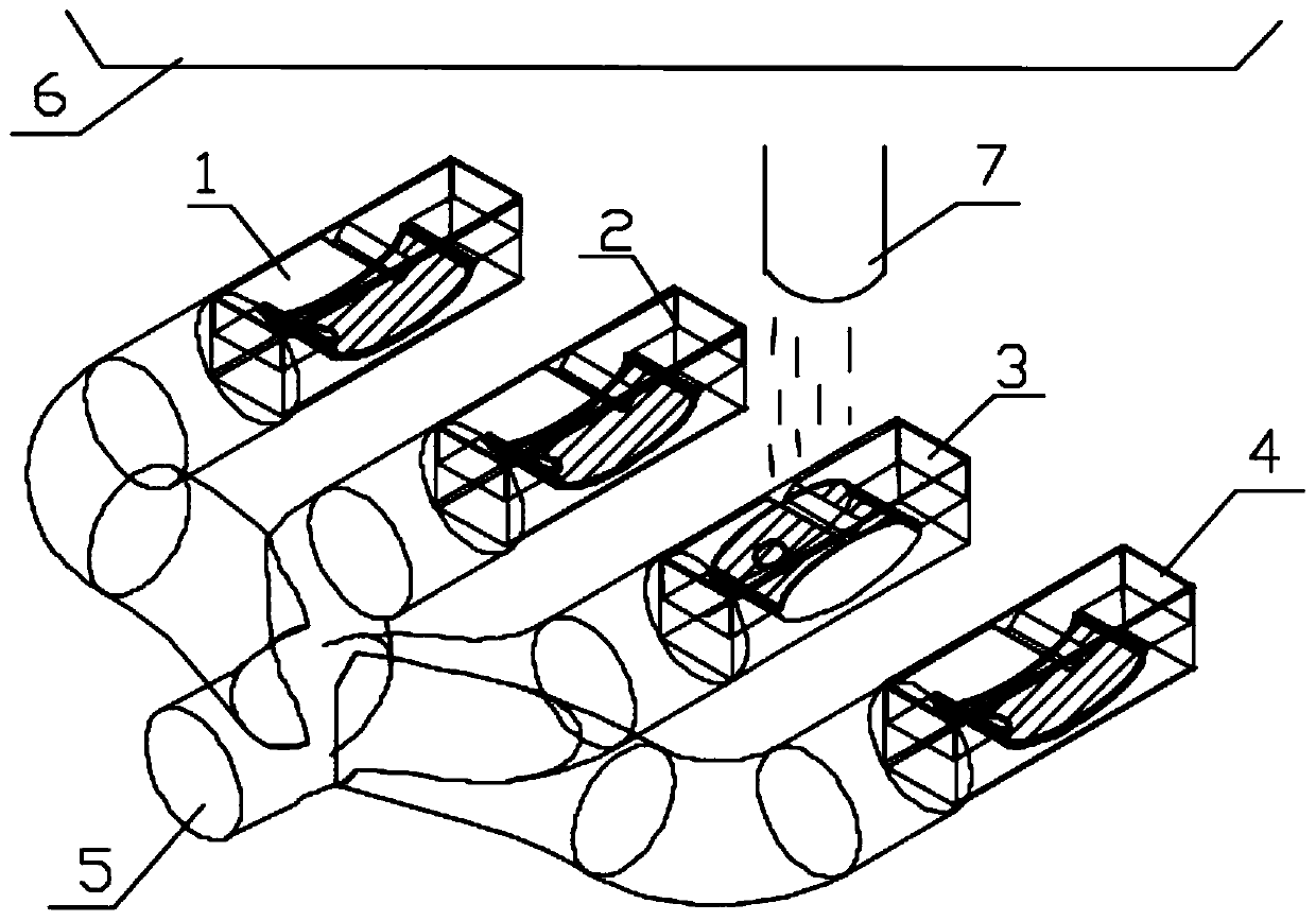 Controllable soft valve achieving single input multiple output through magnetic control and optical control and control method of controllable soft valve