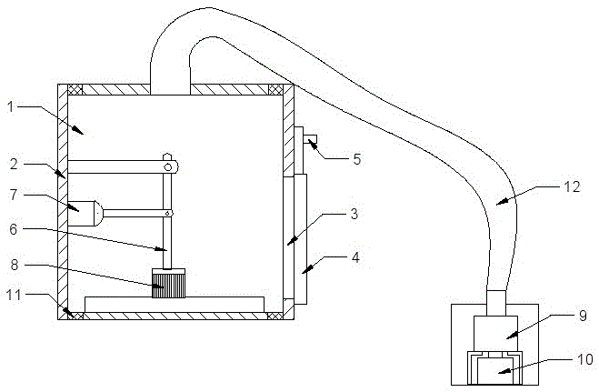 Dust removal device special for integrated circuit board