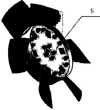 Hub for axial flow fan