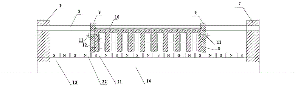 A kind of linear motor shock absorber for automobile in-wheel active suspension