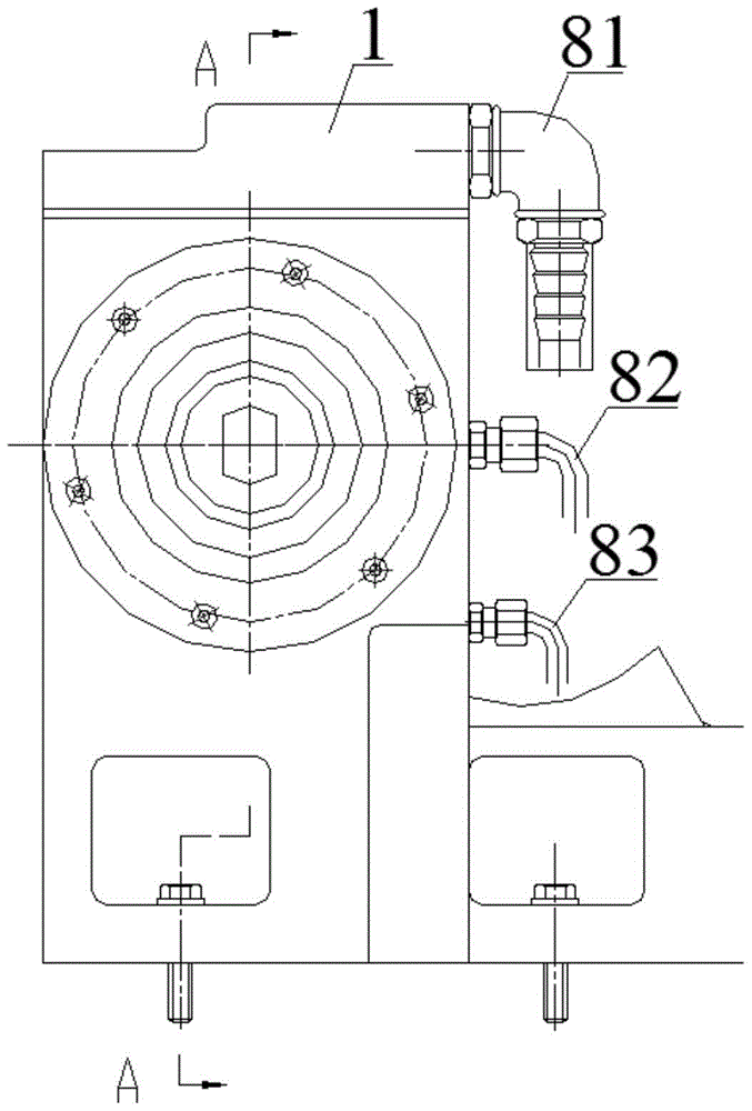 A cylindrical grinder that is easy to assemble and maintain