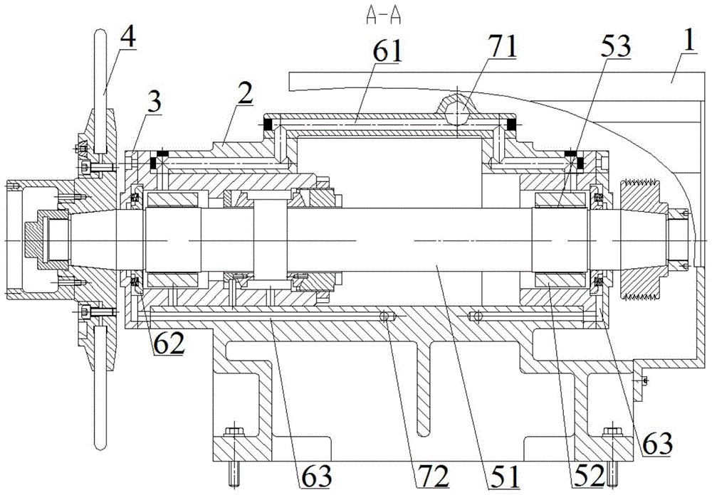 A cylindrical grinder that is easy to assemble and maintain