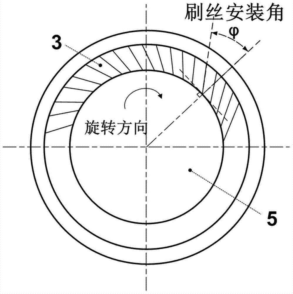 Low-wear brush type seal