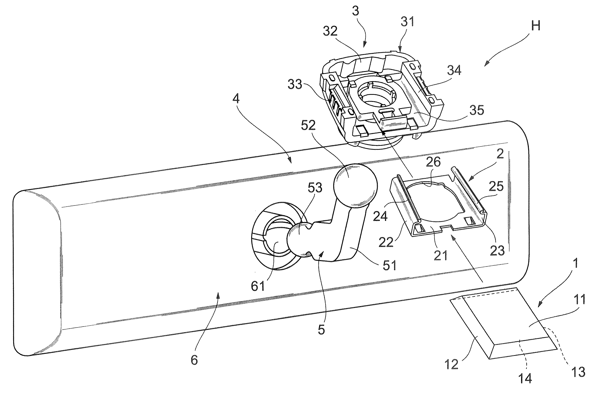 Vehicle interior accessory retainer