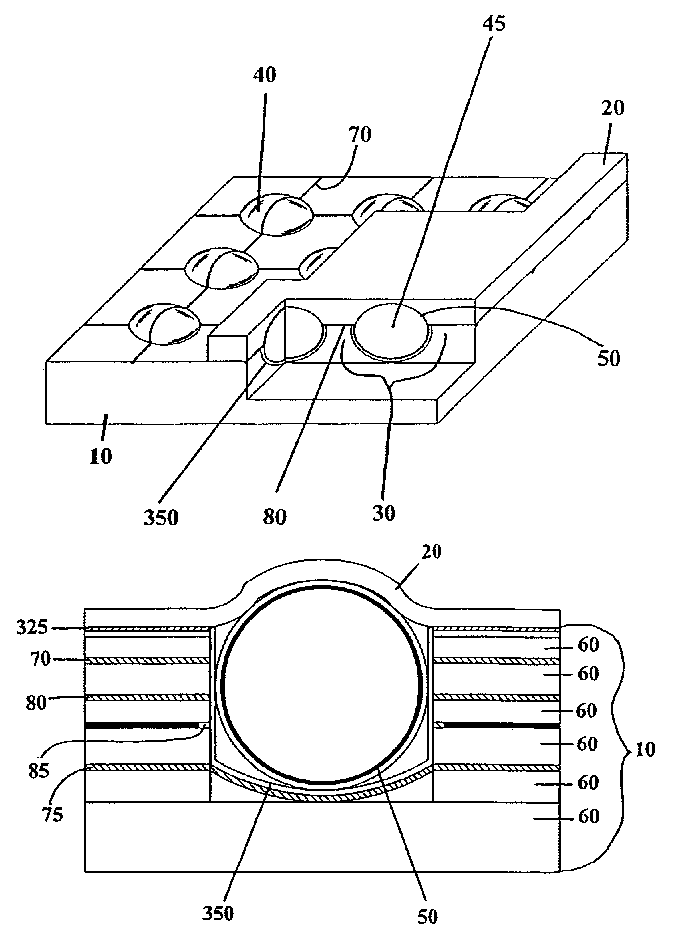 Socket for use with a micro-component in a light-emitting panel