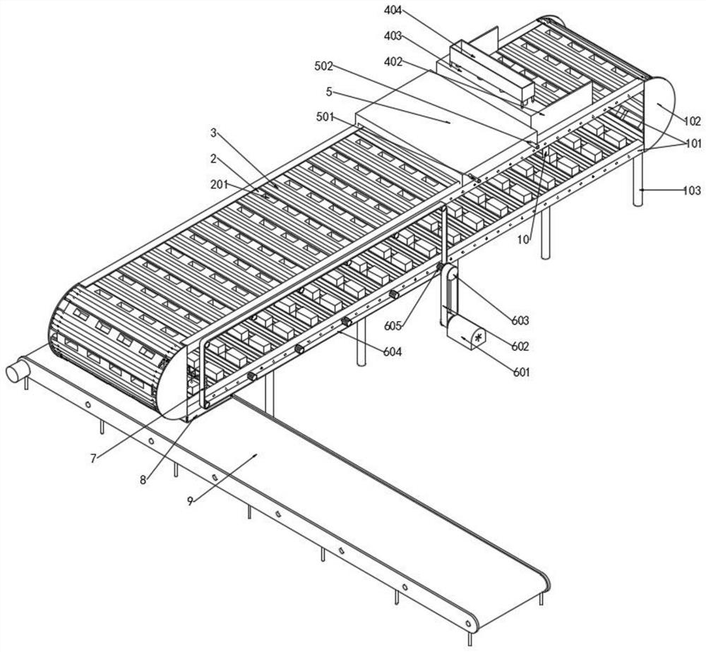 A metal ingot casting production line