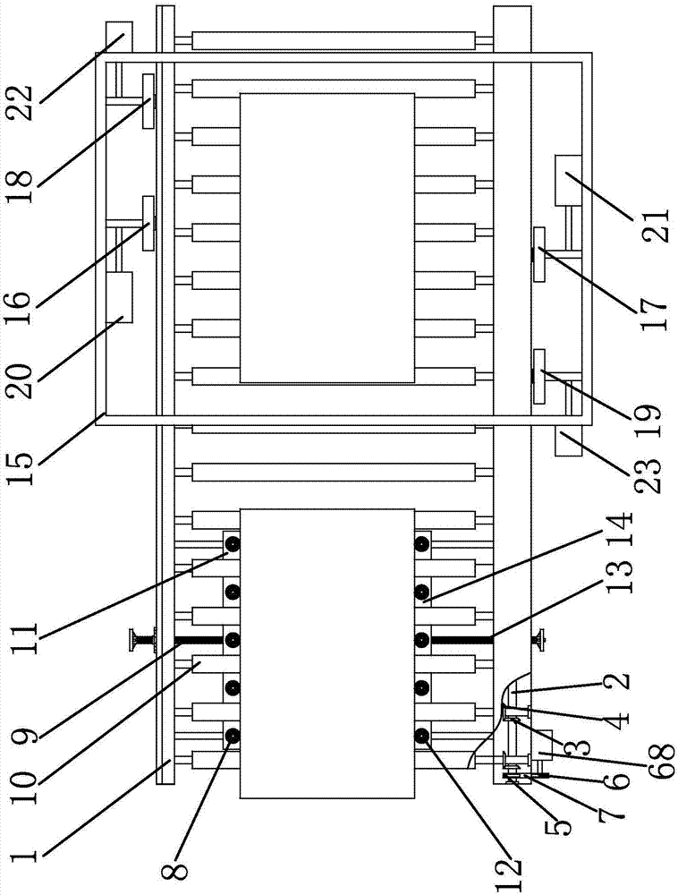 Fully-automatic assembly line after glass toughening