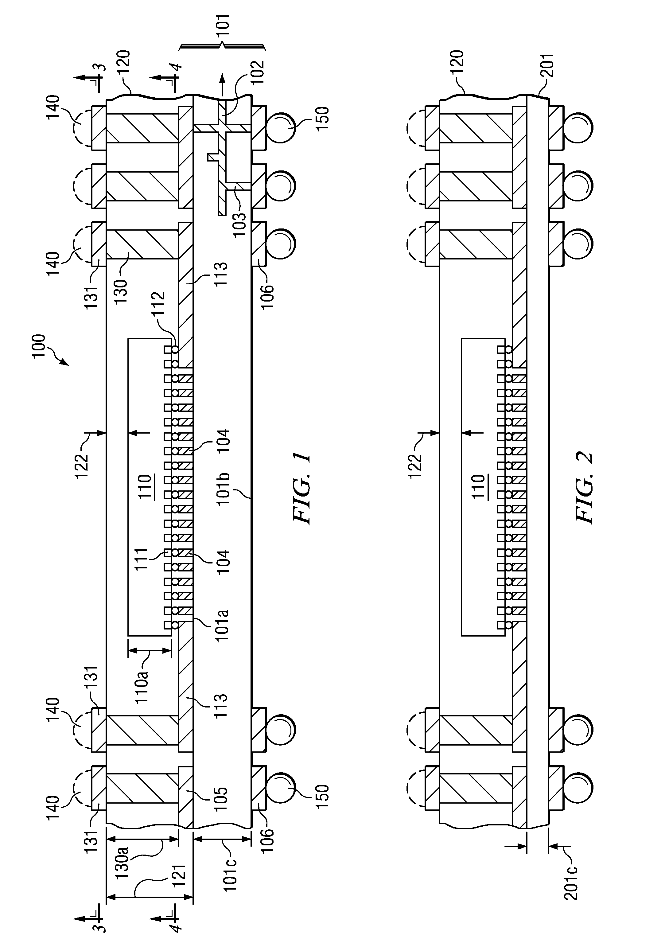 Array-processed stacked semiconductor packages