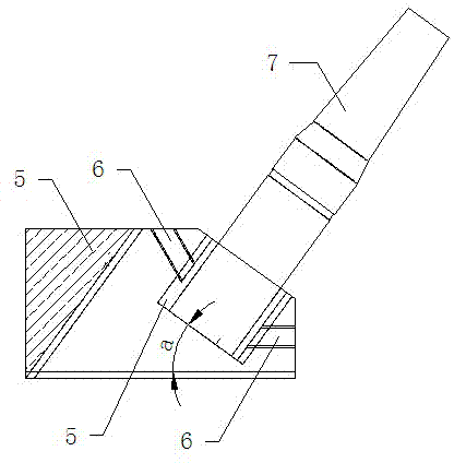 Ultrasonic imaging detection phased array transduction device for blade fir-type root of turbine