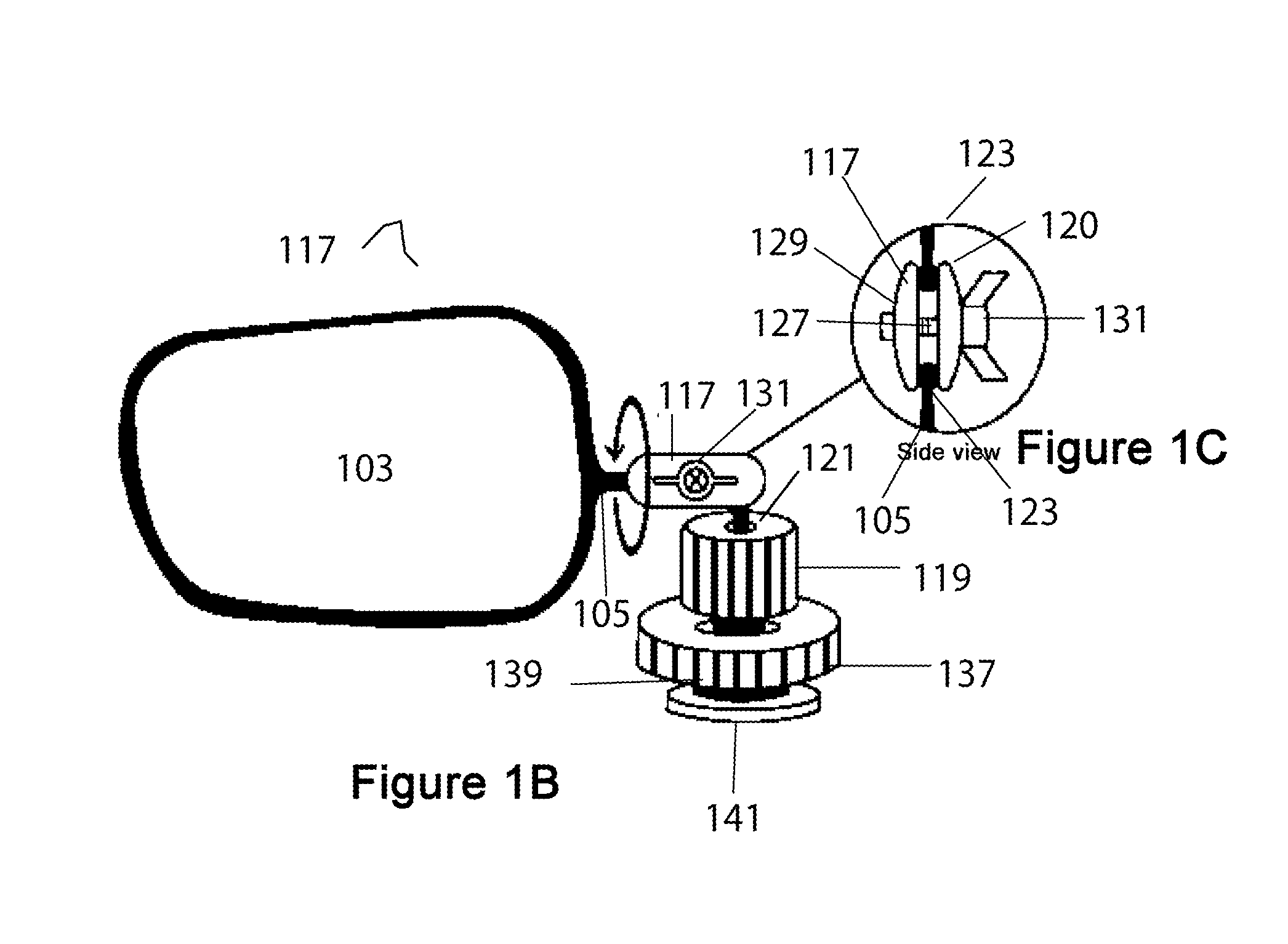 Rear vision activity mirror