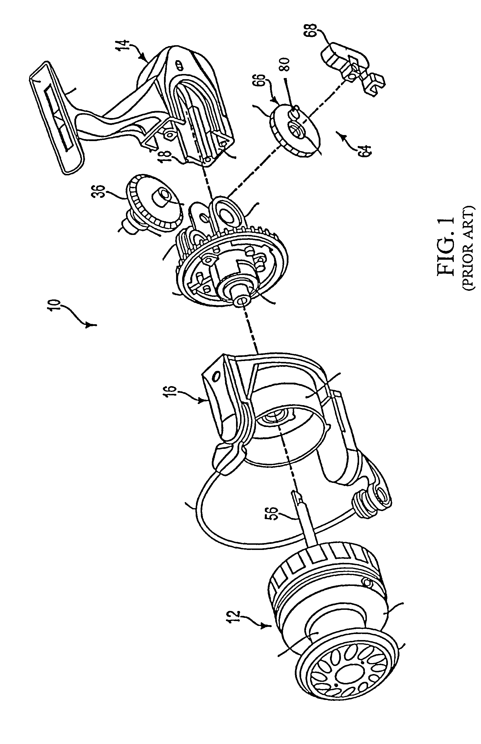 Fishing reel with uniform oscillation system