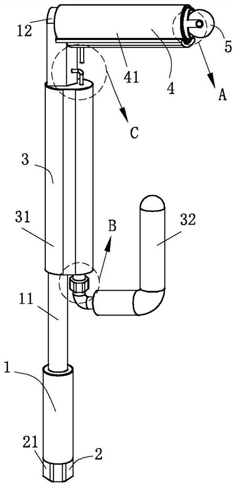 Paint coating tool convenient to work at wall corner