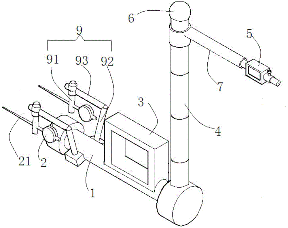 Light-emitting type digital display furnace roller precision measurement device