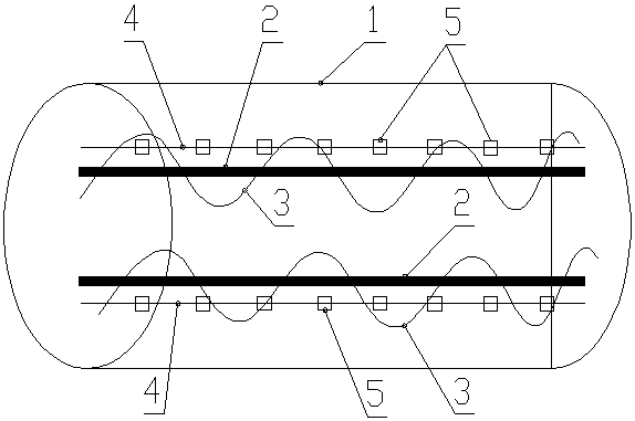 Anti-shaft-wrapping structure and anti-shaft-wrapping method of concrete mixer