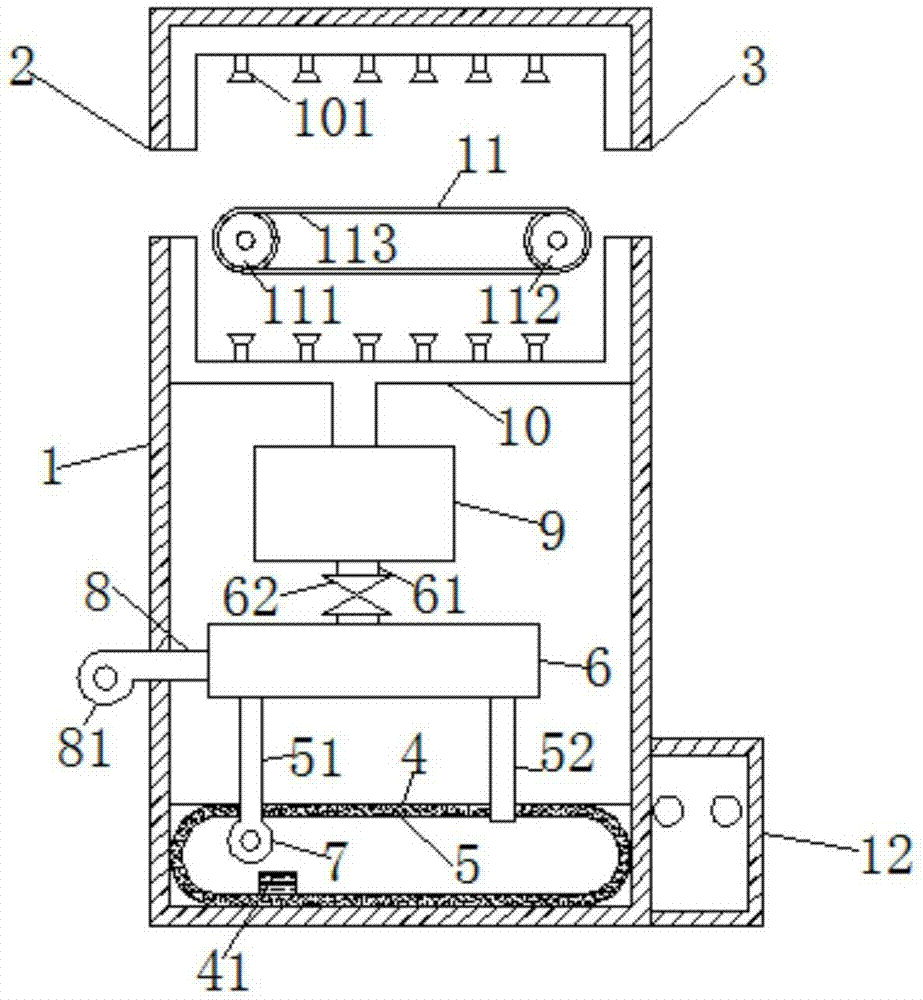 Uniformly drying corrugated board energy-saving drying device