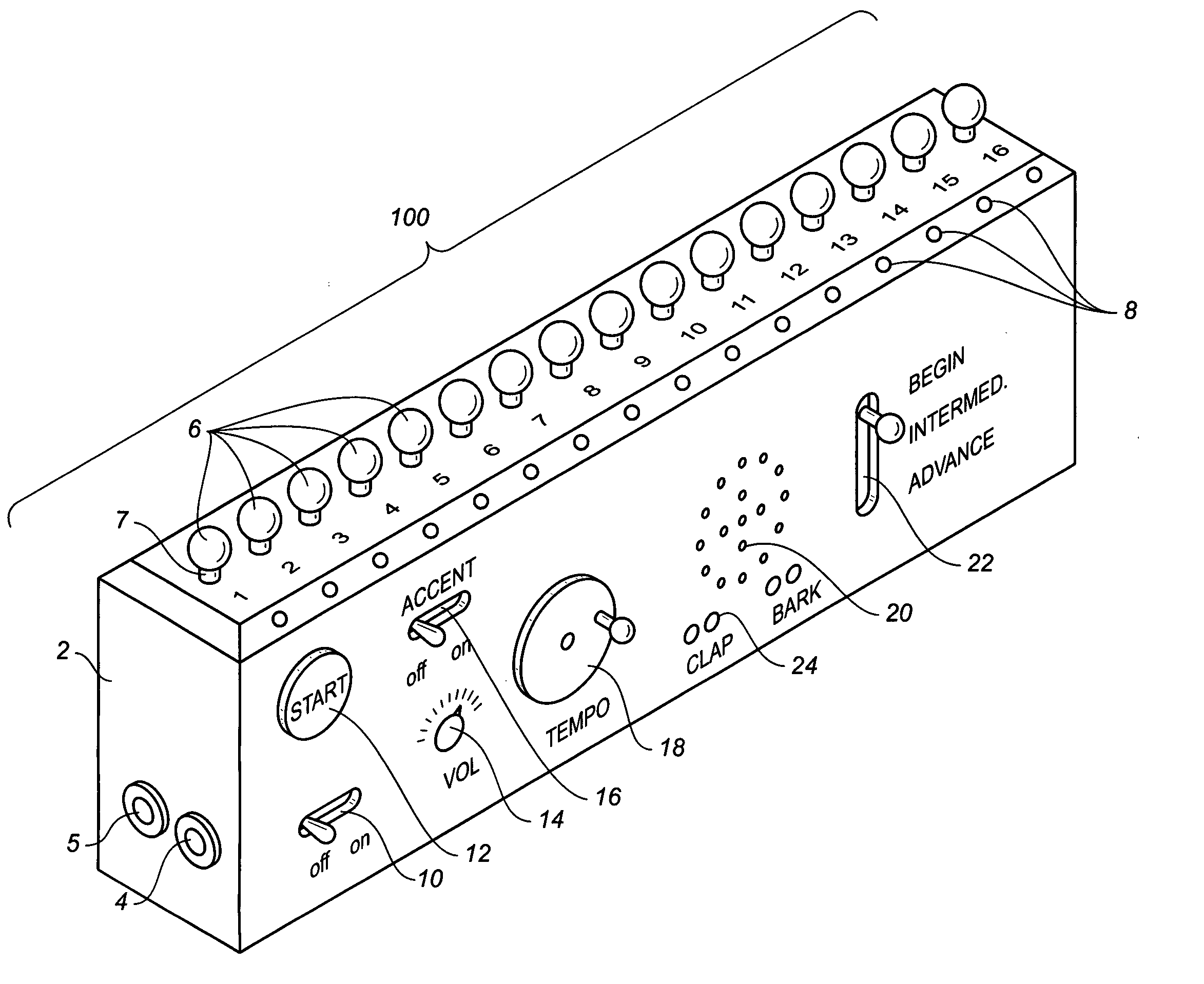 Method and apparatus for teaching rhythm