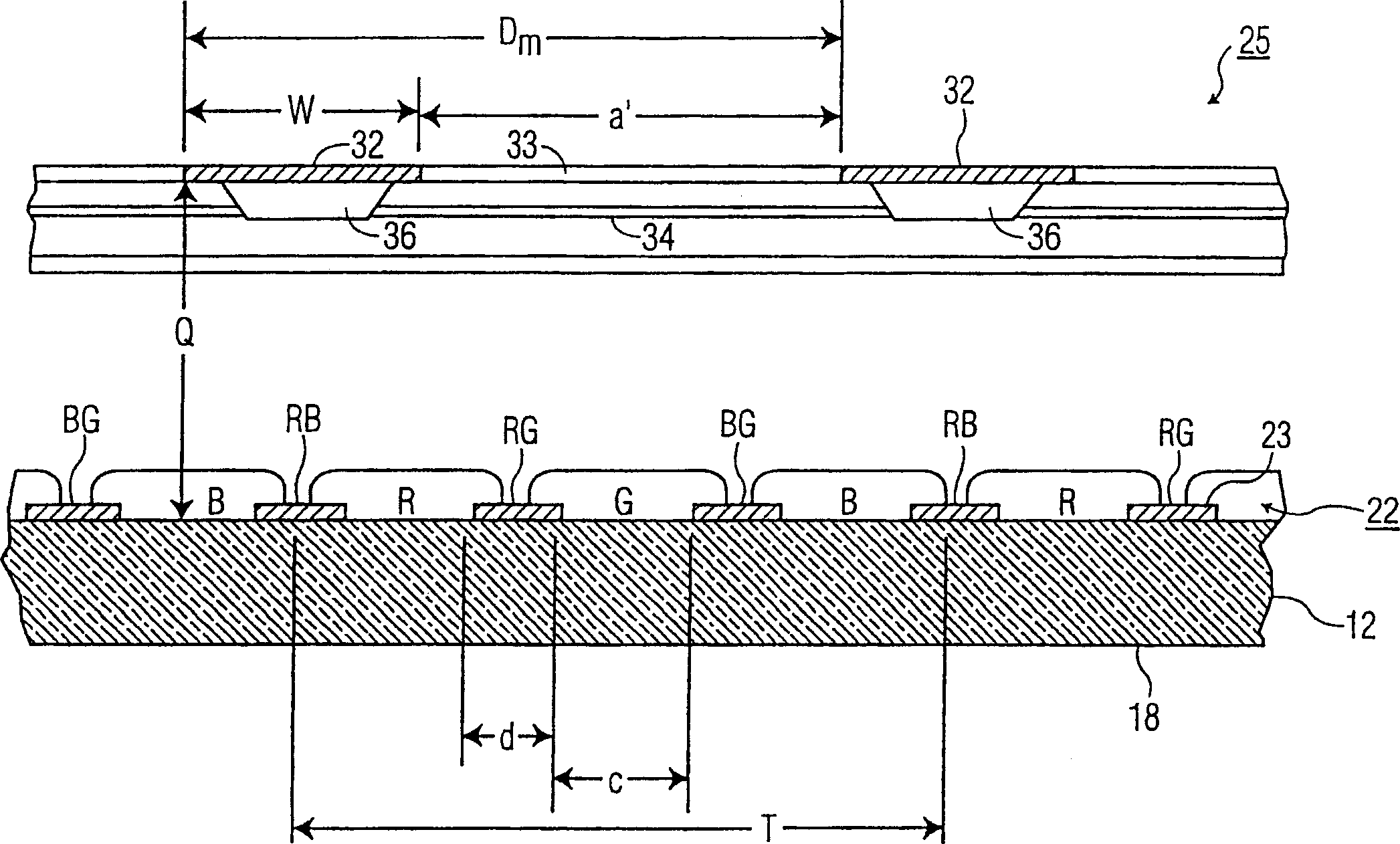 Method of manufacturing a matrix for a cathode-ray tube (CRT)