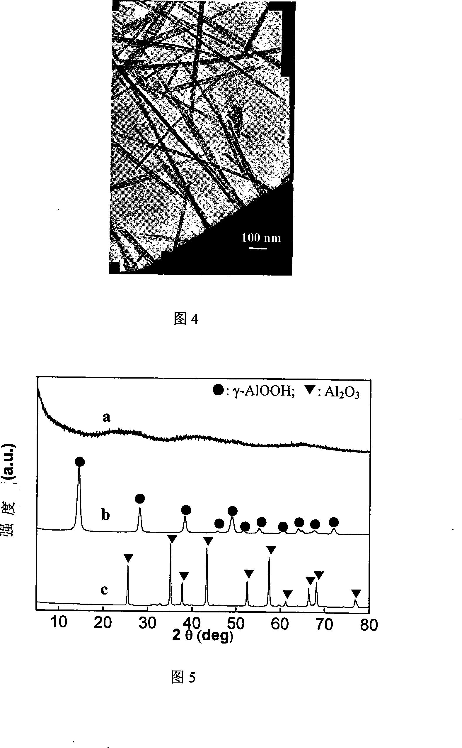 Method for preparing one-dimensional aluminum oxide fibre by hydrothermal-flux technique