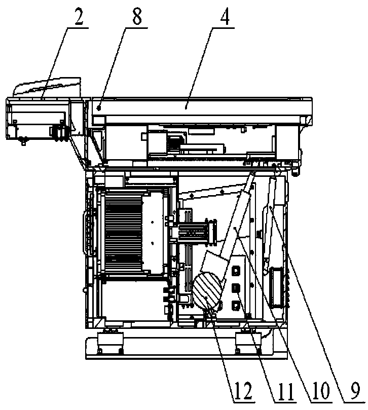 Military electric visual angle adjusting display and control device