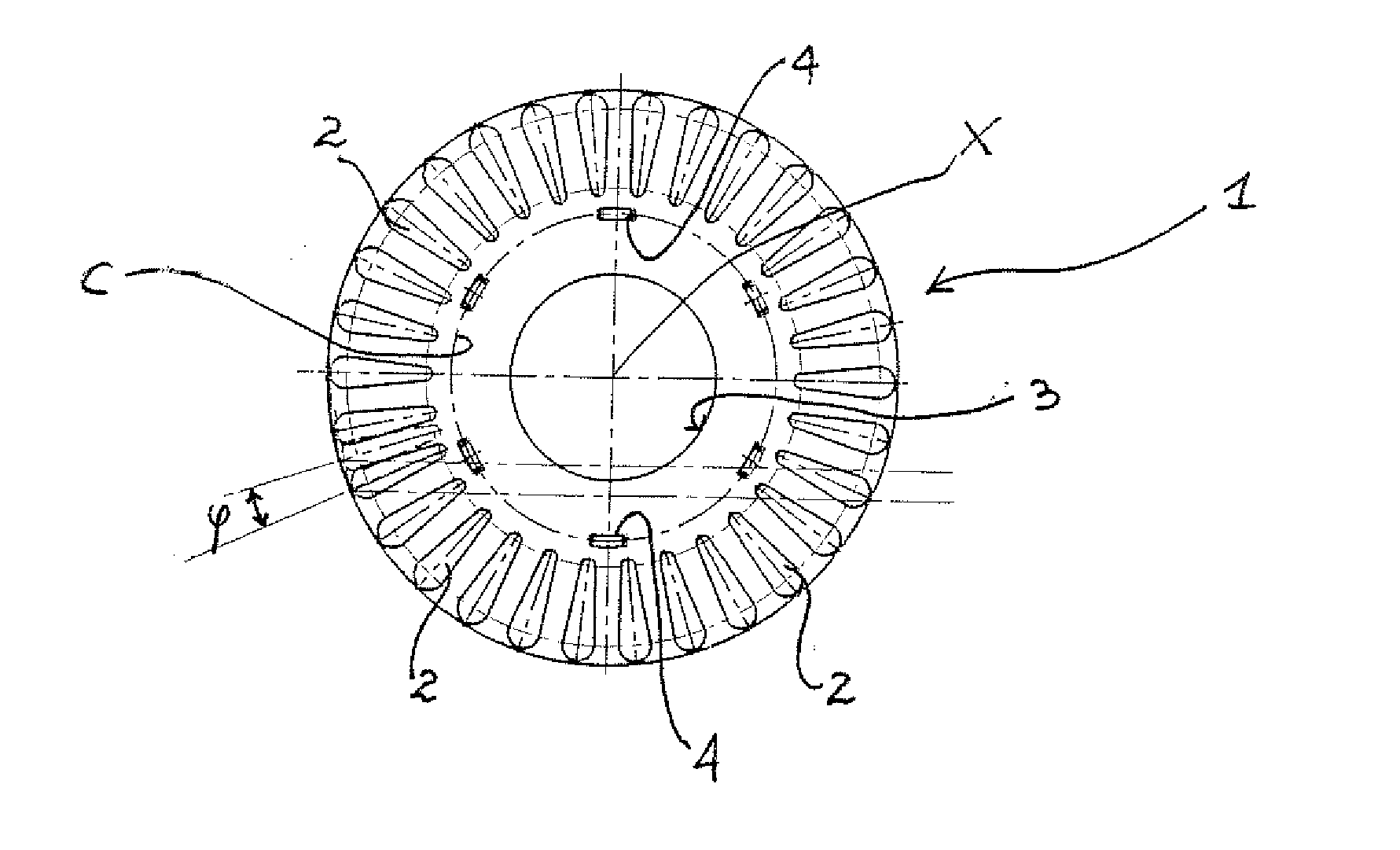 Laminations for electric motors and a method of manufacturing the same