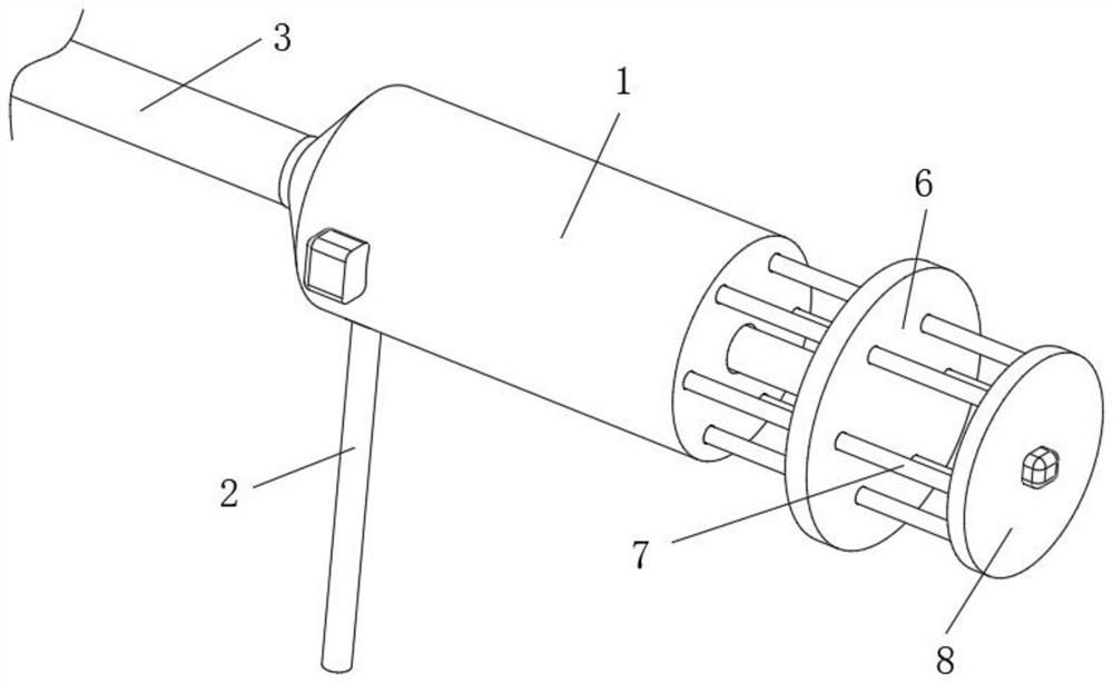 Device for preventing and treating blockage of pleuroperitoneal effusion drainage tube