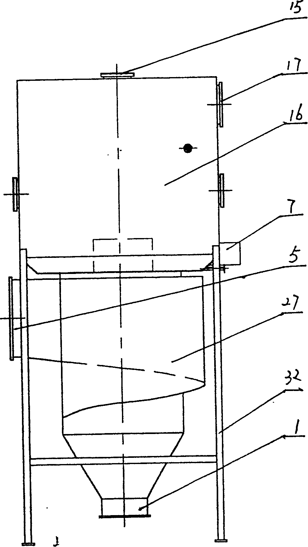 Combined high-effective wet desulfurization dust-removing equipment