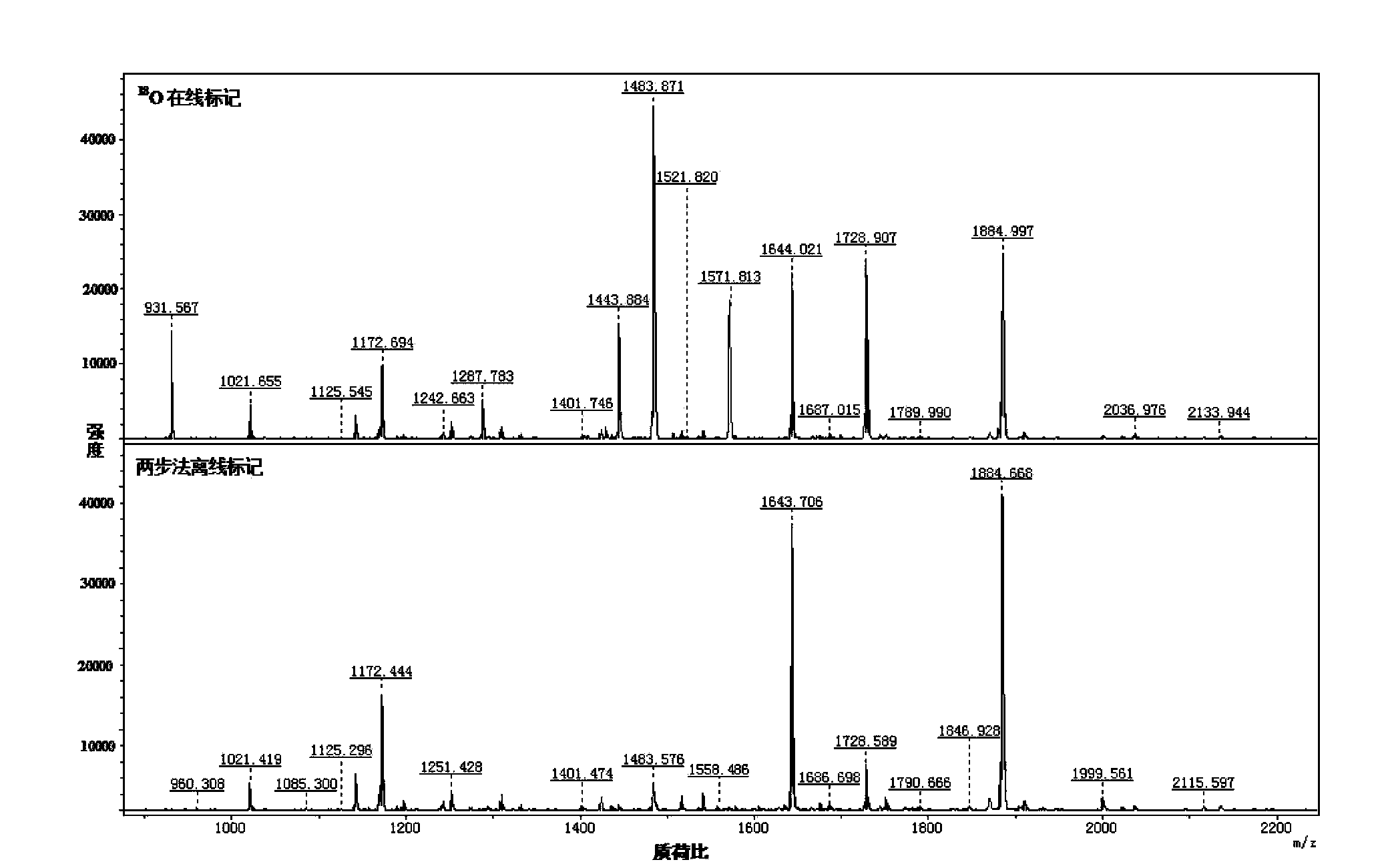 &lt;18&gt;O on-line marked protein quantitative analysis platform, and operation method thereof