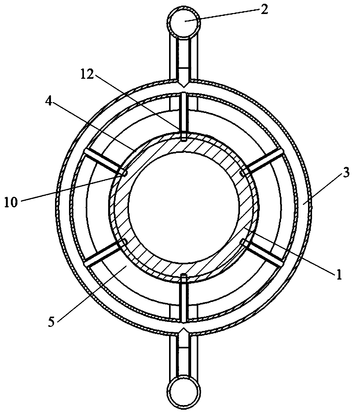 Pulse detonation rocket engine oil supply scheme beneficial to cooling and detonation initiation of wall surface