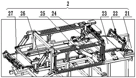 Primary-drum feeding rack of tire building machine and implementation method thereof