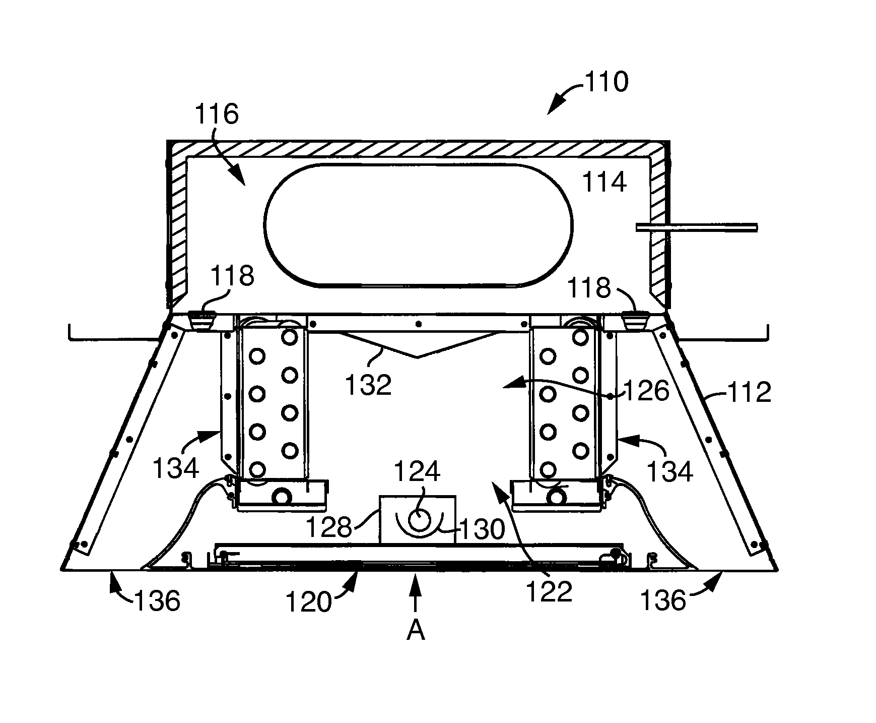 Active chilled beam with sterilization means