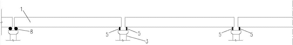 Setting technology of second-phase pre-stressed tendons in straddle type single-traffic-track girder bridge