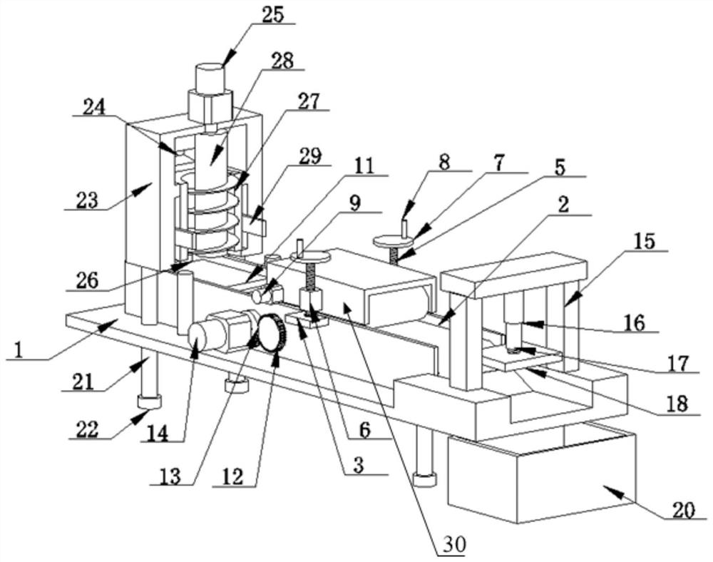 Pressing device for tobacco production