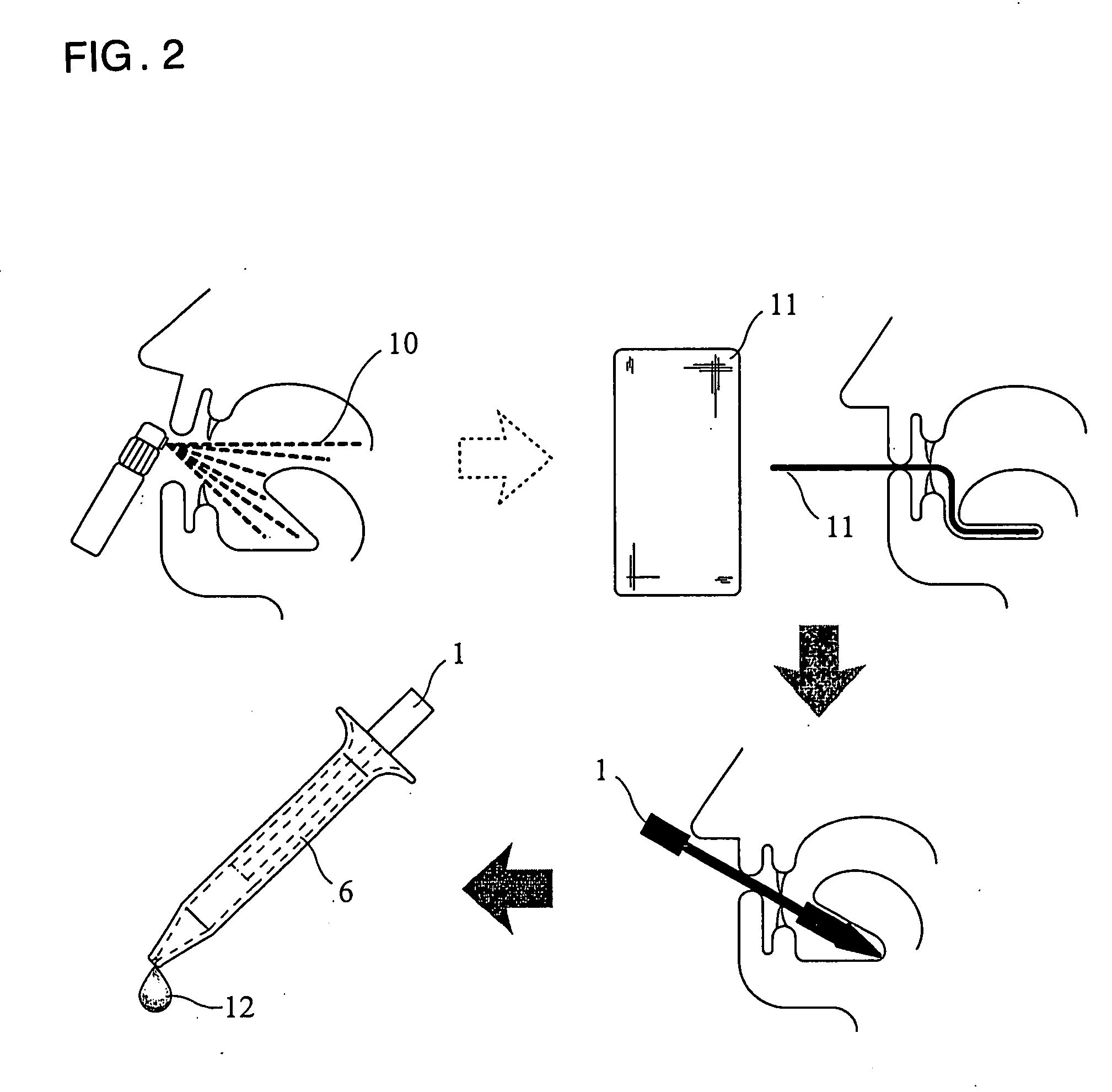 Instrument for collecting and recovering saliva