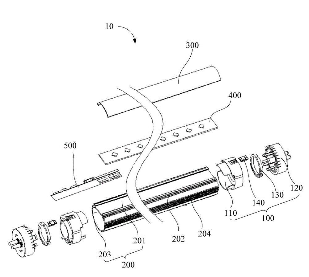 LED (Light-Emitting Diode) daylight lamp