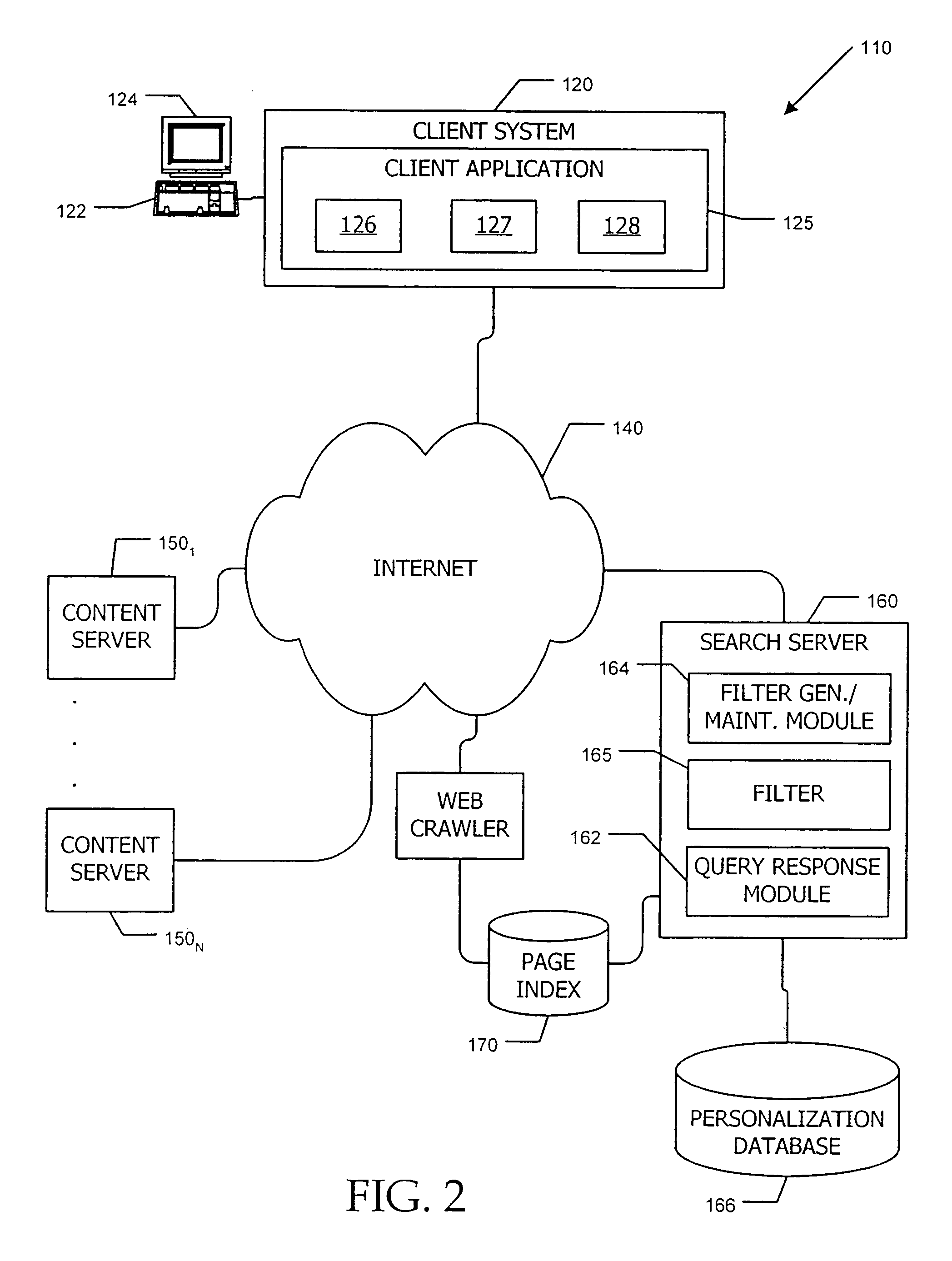 Dynamic bloom filter for caching query results