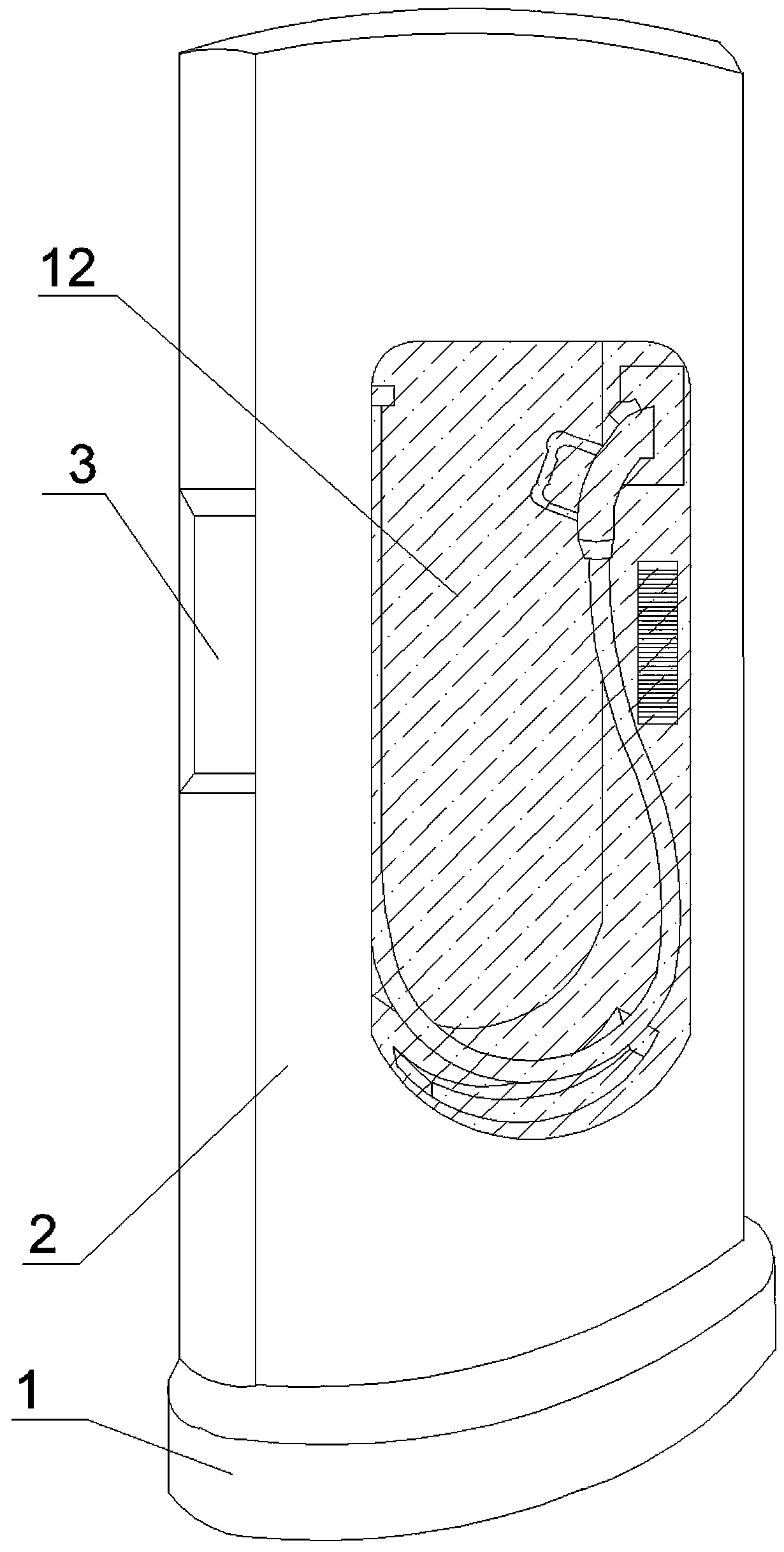 Outdoor electric automobile charging pile