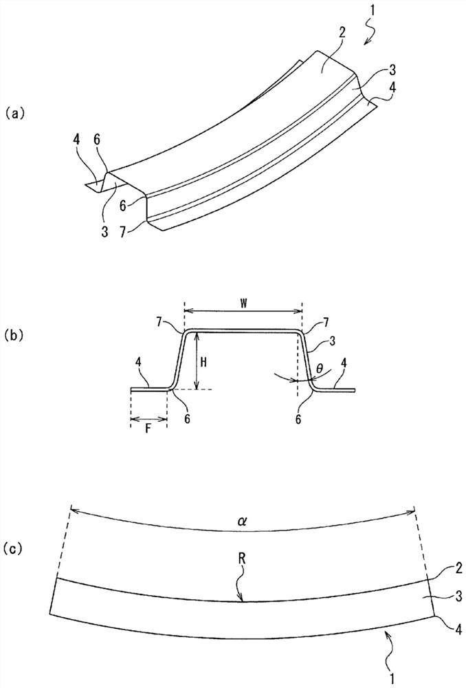 Manufacturing method of stamped part, press forming device, and metal plate for press forming