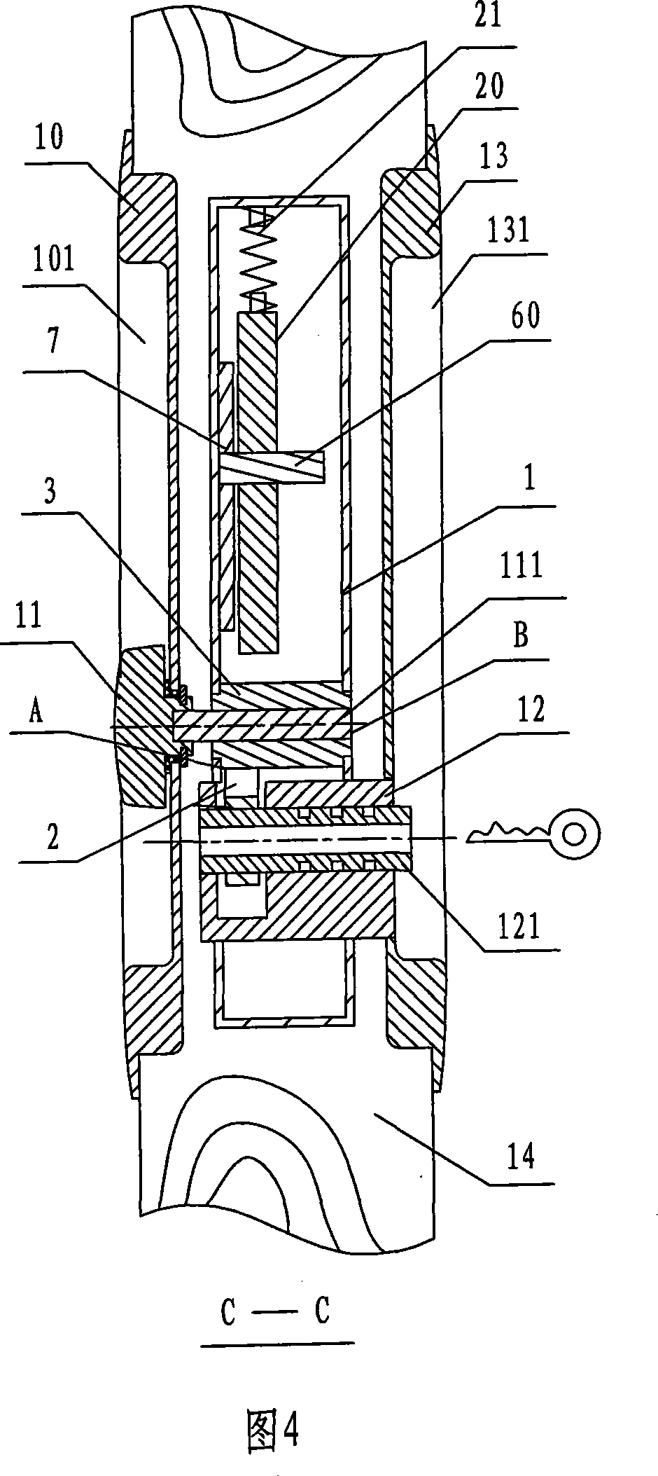 Driving mechanism for mobile door lock