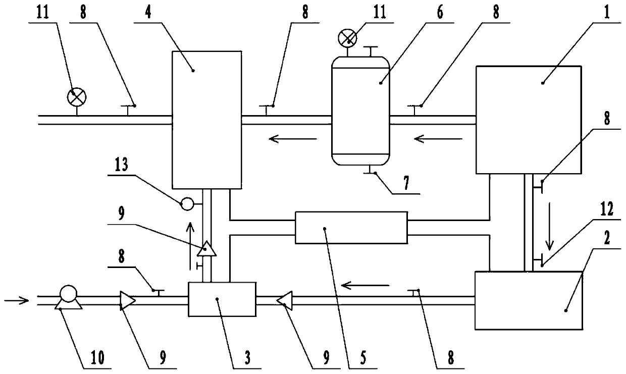 Air-water pulse pipeline cleaning device with ozone cleaning function and disinfection function