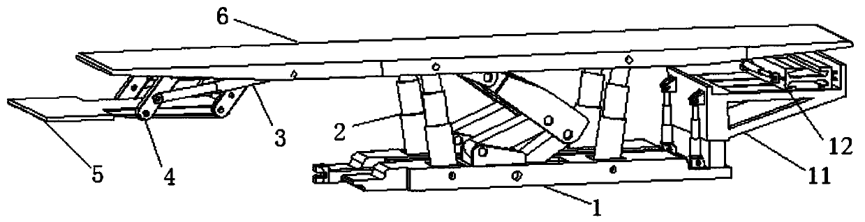 Thin coal seam separated mining, separated conveying, filling and producing hydraulic support